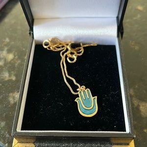 14kt Gold Hamsa Necklace